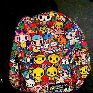 Neon star toki doki small backpack